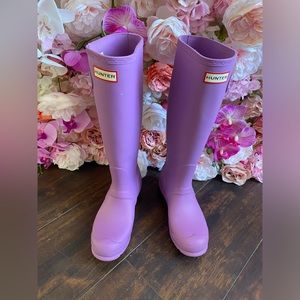 Tall Lilac Hunter Rain Boots